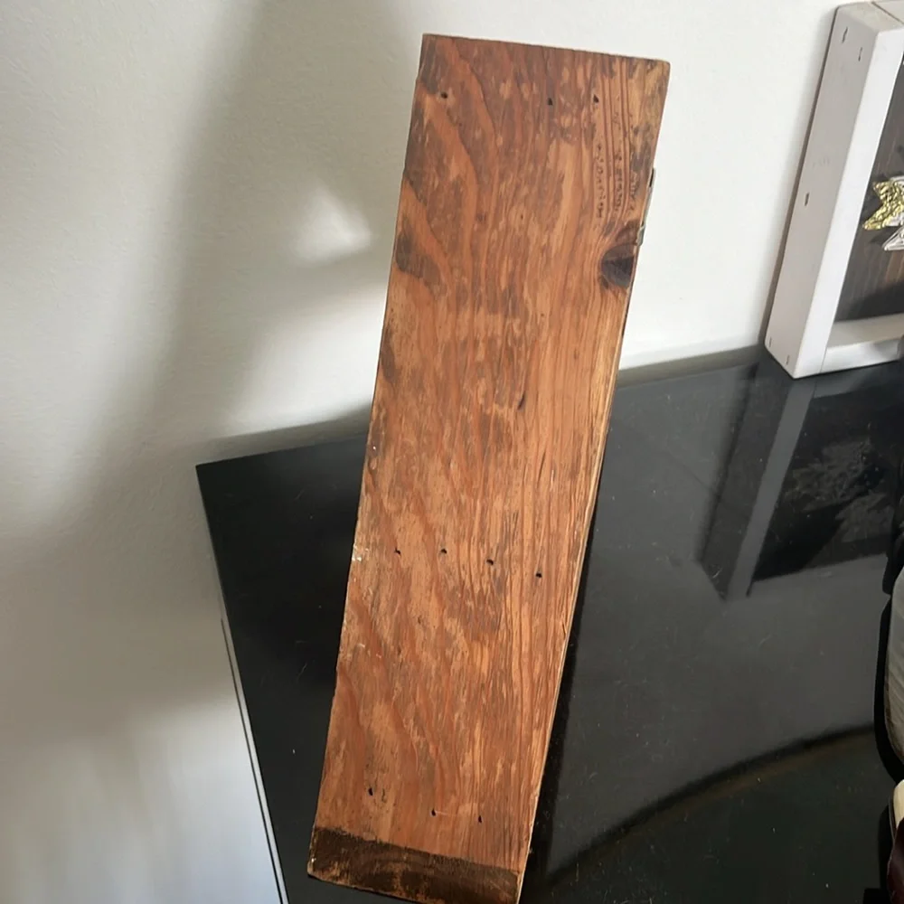 Handmade wooden triangle wall shelf
